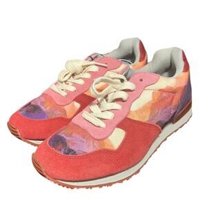 Inkkas Coral and Purple Women's Sneakers